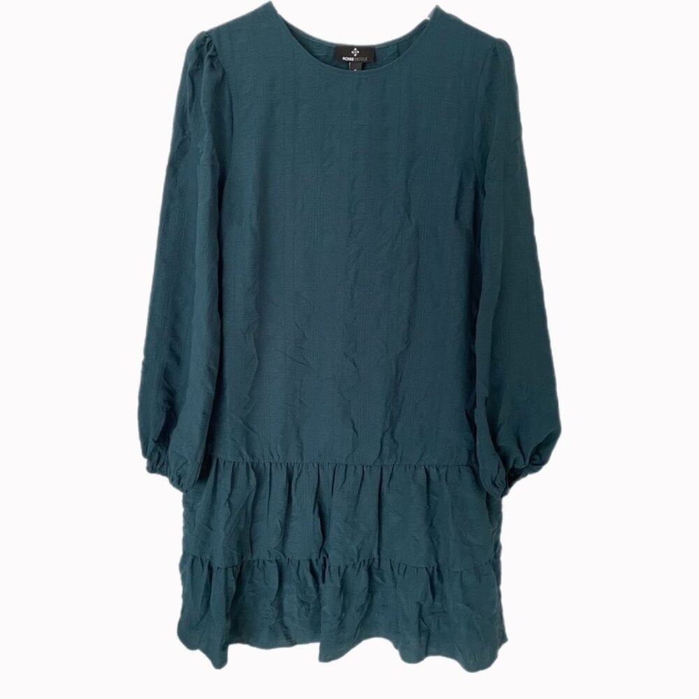 Ronni Nicole Drop Waist Long Sleeve Dress Sz M